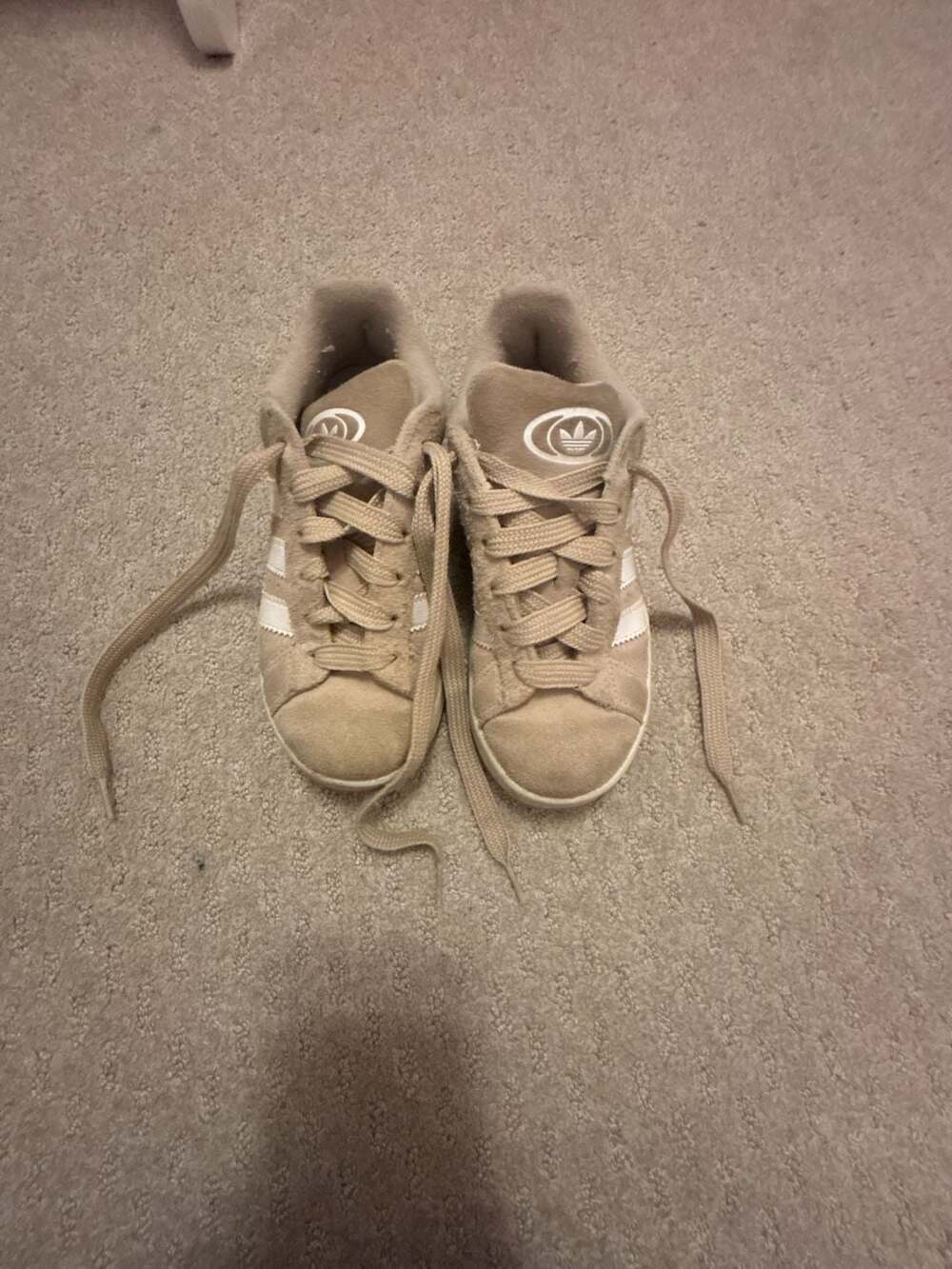 adidas Campus 00s Elastic Laces Sneakers Kids - Wonder Beige / White size 2.5